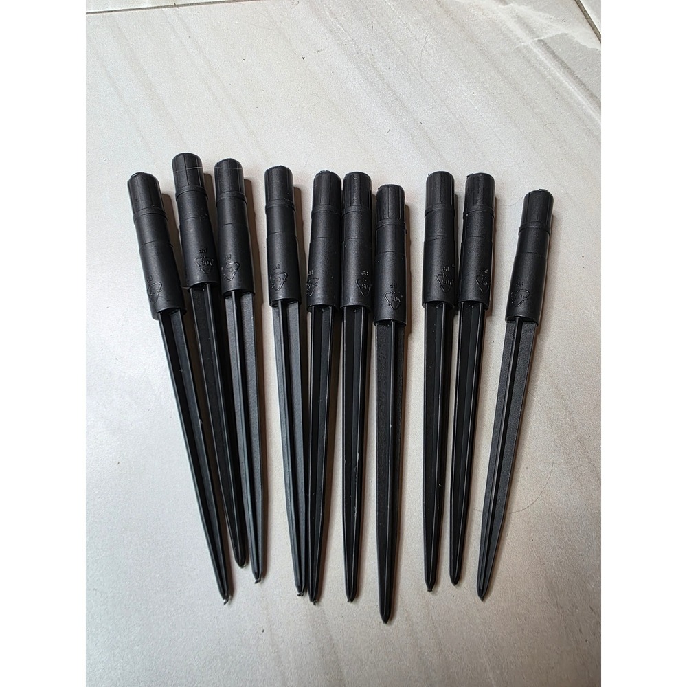 10 Black Plastic Replacement Ground Stakes Solar Landscape Path Lights K1 C2